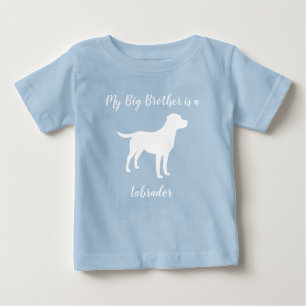 Labrador Dog Baby Shower Blue Boy Labrador Baby T-shirt