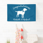 Labrador Dog Baby Shower Blue Boy Labrador Banner (Insitu)