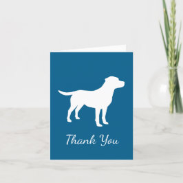 Labrador Dog Baby Shower Blue Boy Labrador Dankeskarte