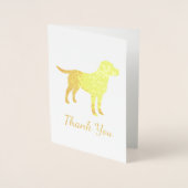 Labrador Dog Baby Shower Blue Boy Labrador Folienkarte (Vorderseite)