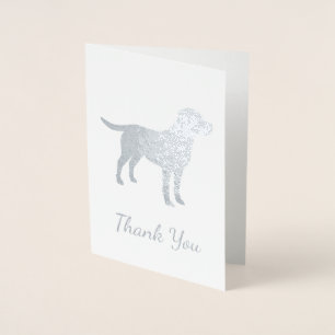 Labrador Dog Baby Shower Blue Boy Labrador Folienkarte