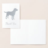 Labrador Dog Baby Shower Blue Boy Labrador Folienkarte (Anzeige)