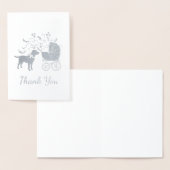 Labrador Dog Baby Shower Blue Boy Labrador Folienkarte (Anzeige)