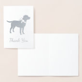 Labrador Dog Baby Shower Blue Boy Labrador Folienkarte (Anzeige)