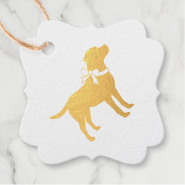 Labrador Dog Baby Shower Blue Boy Labrador Geschenkanhänger