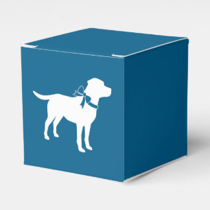 Labrador Dog Baby Shower Blue Boy Labrador Geschenkschachtel