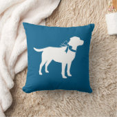 Labrador Dog Baby Shower Blue Boy Labrador Kissen (Decke)