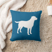 Labrador Dog Baby Shower Blue Boy Labrador Kissen (Decke)