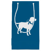 Labrador Dog Baby Shower Blue Boy Labrador Kleine Geschenktüte (Vorderseite)