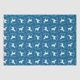 Labrador Dog Baby Shower Blue Boy Labrador Seidenpapier