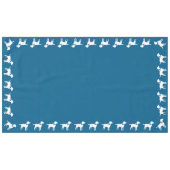 Labrador Dog Baby Shower Blue Boy Labrador Tischdecke (Vorderseite (Horizontal))