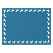 Labrador Dog Baby Shower Blue Boy Labrador Tischdecke (Vorderseite (Horizontal))