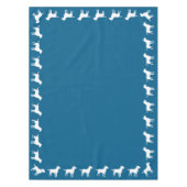 Labrador Dog Baby Shower Blue Boy Labrador Tischdecke (Vorderseite)