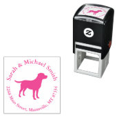 Labrador Dog Baby Shower Girl Labrador Pink Permastempel (Beispiel)