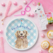 Labrador Dog Birthday Party Personalisiert Plate G Pappteller (Party)