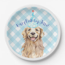 Labrador Dog Birthday Party Personalisiert Plate G