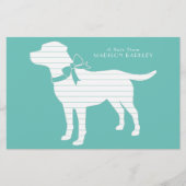 Labrador Dog Black Lab Welppy Briefpapier (Vorderseite)