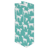 Labrador Dog Black Lab Welppy Geschenktüte Für Weinflaschen (Rückseite Schrägansicht)