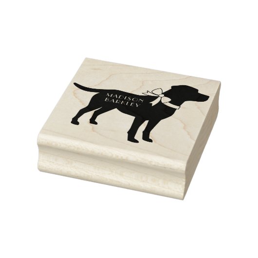 Labrador Dog Black Lab Welppy Gummistempel (Stempel)