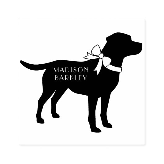 Labrador Dog Black Lab Welppy Gummistempel (Prägung)