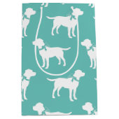 Labrador Dog Black Lab Welppy Mittlere Geschenktüte (Vorderseite)