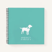 Labrador Dog Black Lab Welppy Notizblock (Vorderseite)