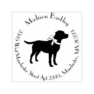 Labrador Dog Black Lab Welppy Permastempel