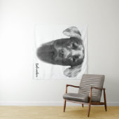 Labrador Dog charmant Wandteppich (Beispiel (Horizontal))