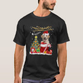 Labrador Dog Christmas Tree Lights Dog Owner Xmas T-Shirt (Vorderseite)