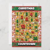 Labrador Dog Countdown Weihnachtskalender Feiertagskarte (Vorderseite)