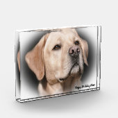 Labrador Dog Fotoblock (Links)