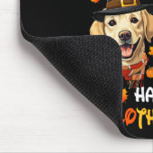 Labrador Dog Hallothanksmas Halloween-Erntedank Mousepad (Ecke)
