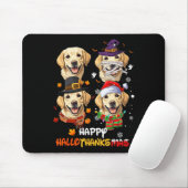 Labrador Dog Hallothanksmas Halloween-Erntedank Mousepad (Mit Mouse)