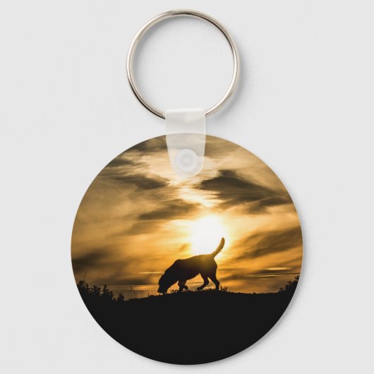 Labrador Dog Keyring Schlüsselanhänger (Vorderseite)