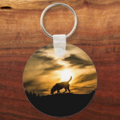 Labrador Dog Keyring Schlüsselanhänger (Vorderseite)