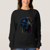 Labrador Dog Lab Lover Splash Graffiti Art Pet_2 Sweatshirt (Vorderseite)