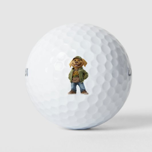 Labrador Dog Lover Golf Balls Golfball (Vorderseite)