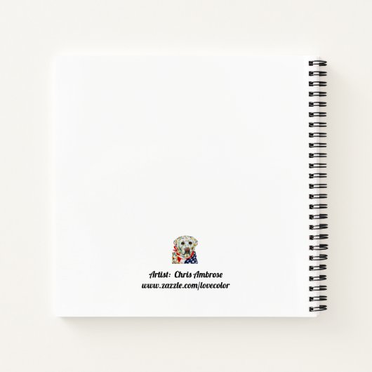 Labrador-Dog-Notebook Notizblock (Rückseite)