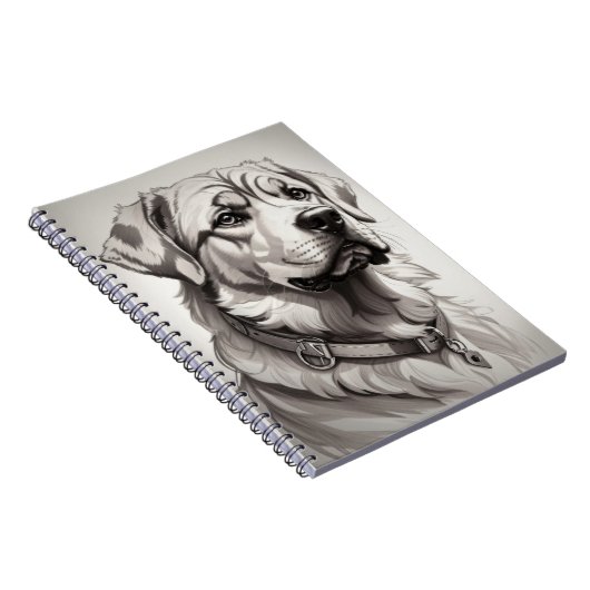 Labrador Dog Notizblock (Rechte Seite)