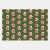 Labrador Dog Pattern Weihnachten Geschenkpapier Set (Vorderseite 3)