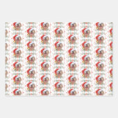 Labrador Dog Pattern Weihnachten Geschenkpapier Set (Vorderseite)