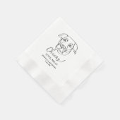 Labrador Dog Personalisiert Cheers Napkins Serviette (Ecke)