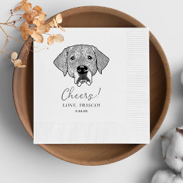 Labrador Dog Personalisiert Cheers Napkins Serviette