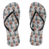 Labrador Dog Riding Motorrad Weihnachten Badesandalen (Fußbett)