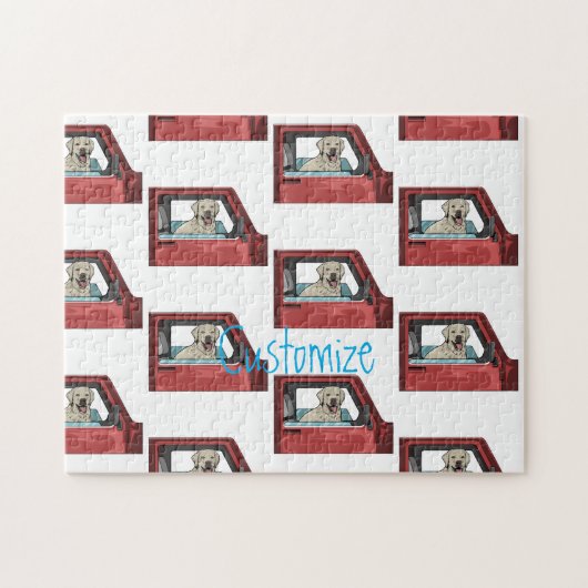 Labrador Dog Riding Shotgun Thunder_Cove Puzzle (Horizontal)