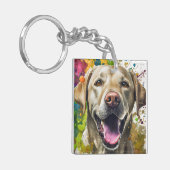 Labrador Dog Schlüsselanhänger (Vorderseite links)