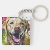 Labrador Dog Schlüsselanhänger (Rückseite)