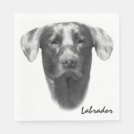 Labrador Dog stylish Serviette (Vorderseite)