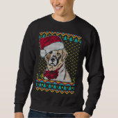 Labrador Dog Ugly Christmas Sweater Sweatshirt (Vorderseite)