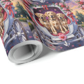 Labrador Dog Valentine's Day  Geschenkpapier (Rolleneckpunkt)